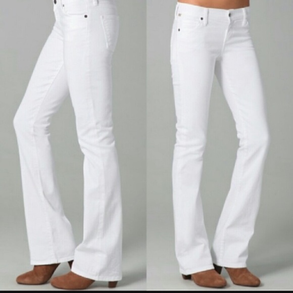 Citizens Of Humanity Denim - Fleetwood Petite High Rise Flare in Optic White 32